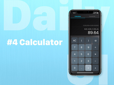 Daily UI #4: Calculator calculator dailyui design figma mobile ui