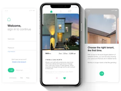 Homer | 2020 Interface Preview adobe xd app branding design flat interface minimal minimalism modern rental ui user experience ux