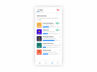 Gamified educational achievements achievements duolingo education educational finance app game gamification gamified learn learning progress rewards