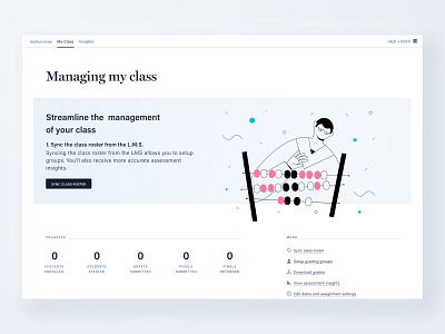 Class management for a digital assessment platform 👩‍🏫 assessment cadmus dashboard learning sketch