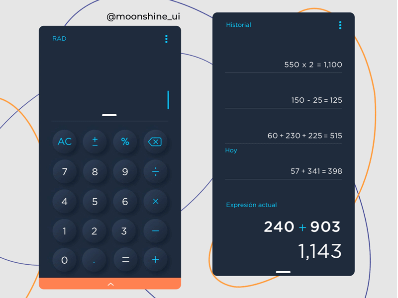 Calculator Design- Microinteraction animation dailyui design microinteraction principle sketch ui uidesign