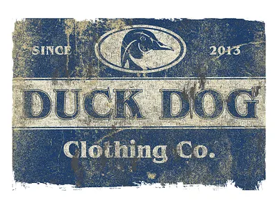 MALLARD VINTAGE SIGN apparel design dogs ducks illustration southern