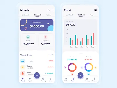 Mobile Wallet app, Money manager and Expense Tracker app application cleanui crypto currency design designer flat icons illustration minimal money payment product design sell typogaphy ui ux wallet