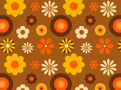 Weekly Pattern #008 70s abstract hippie pattern retro texture vector