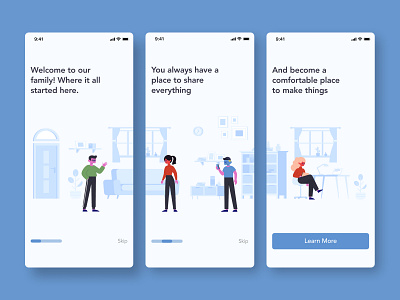 #Exploration - Design using Stubborn Illustration 2/2 adobe xd app app design clean figma illustration minimalist mobile design ui userinterface ux