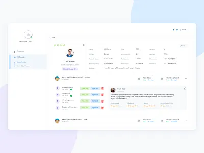 Student Profile adobe xd clean design clean ui dashboad dashboard app dashboard design dashboard ui design detail page profile design school school app school management ui ux
