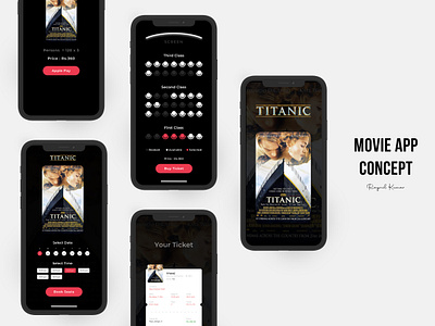 Movie App - UI animation app design illustration microinteraction mobile mobile app mobile app design ui ux