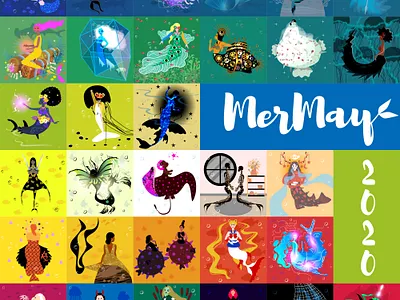 MerMay 2020 character design girl illustration mermaid mermay mermay2020 people vector