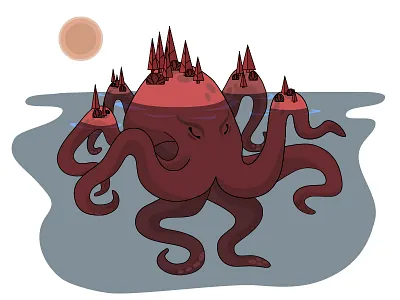 Octopus animals design illustration octopus vector