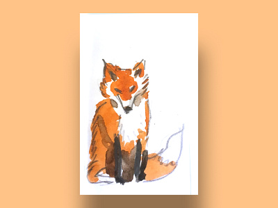 fox animals animals illustrated cards cards for kids cards ui child children children illustration contrast digital art digital illustration drawing forest forest animals fox fox illustration fox tail foxes illustration orange