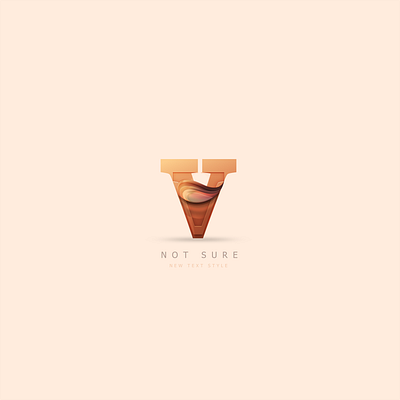 not sure logo logotype text style v logo