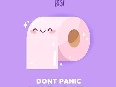 SisiBisi Toilet Paper Roll bisi cute design illustration kawaii roll sisi toilet toilet paper toiletpaper