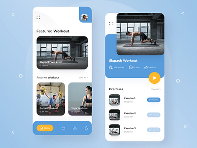 Fitness App 🏋 design exercise exercise app fitness fitness app fitness club health healthy plan set planning sport training training app ui uidesign uiux workout workout app workout tracker yoga