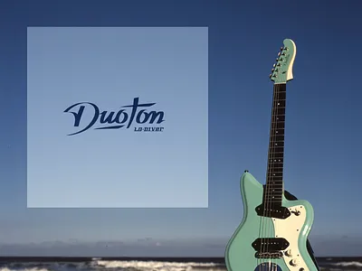 Duoton branding guitar lettering lettermark logo logotype