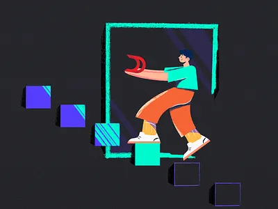 business illustration app branding design illustration ui vector