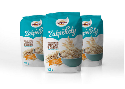 Cerbona Zabpehely csomagolásterv csomagolasdesign csomagolastervezes foodpackaging oatflakes oatflakespackaging packagingdesign zabpehely