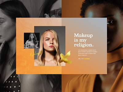 Makeup Artist Part 2 beauty design fashion makeup makeup artist portfolio typography ui ux web website