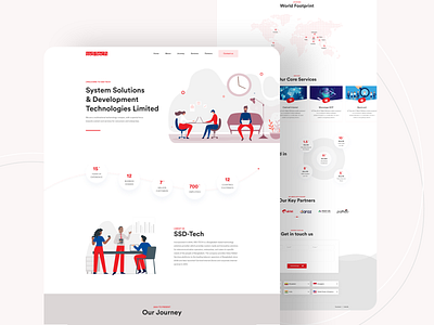 SSD-Tech Homepage Redesign branding business homepage illustration information architecture redesign responsive userinterface