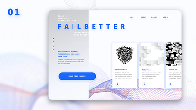 FailBetter app branding design logo typography ui ux web webdesign website