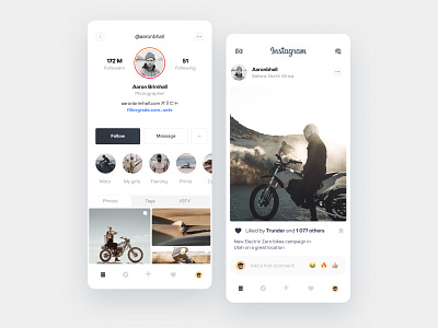 Instagram redesign animation app app design concept design instagram ios mobile ui uidesign ux