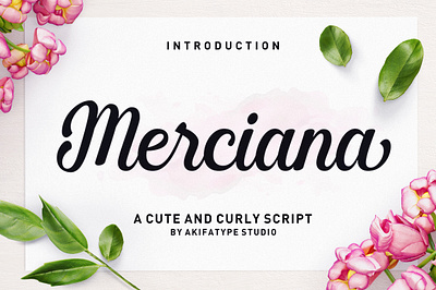 Merciana Script bold font branding calligraphy clean elegant handmade logo modern typeface typography wedding