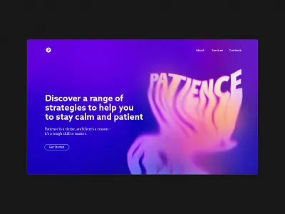 Landing page header article design colorful design header website design