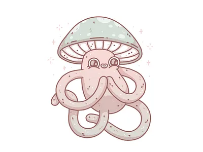 Shroomie 2d art cartoon character commission creature cute design digital digital illustration drawing illustration krita mushroom nature odsanyu