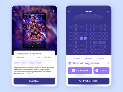 Movie Ticket Booking App design movie seat ticket ui uiux ux