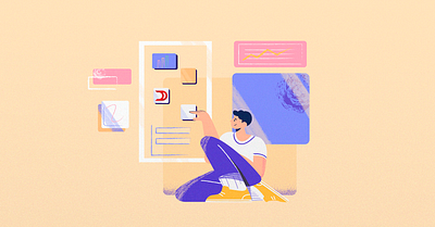 social media illustration app design illustration logo ui vector