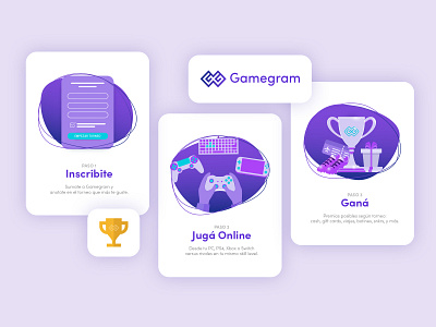 Gamegram | Website Design design gamer logo gamers gaming illustration logo logo design ui design ux design web website design