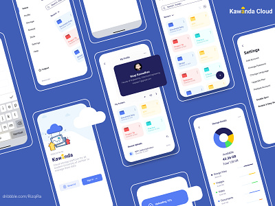 [ Kawanda Cloud App ] animation app design flat illustration typography ui ux vector website