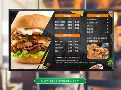 Digital Menu Screen digital menu menu menu design menu screen