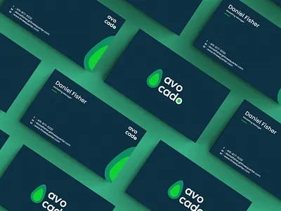 Business Card Design - Avo Cado avocado brand design brand identity branding branding design business card design flat identity branding identity design logo logo design minimal minimalist minimalist logo minimalistic typography