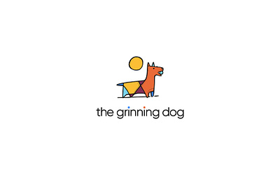 The Grinning Dog Logo animal icon animal logo dog branding dog logo logo pet pet logo pets