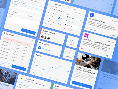 Arctic Blue Ui Kit adobexd app design card design cards ui crypto documents elements figma flatdesign mobile ui ui kit uidesign uiux webdesign