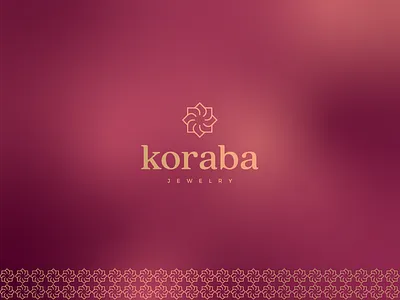 Koraba Jewelry - Logo Design branding fashion elegant luxury flower geometric classic golden gradient graphic design icon identity jewellery jewelry logo mark minimal pattern rotation skin care cosmetics sophisticated unique logo vintage