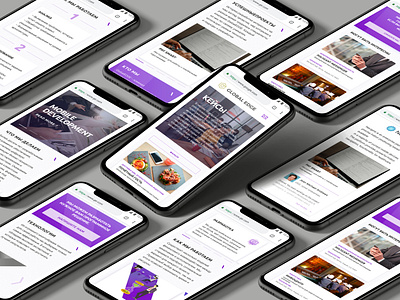 Адаптив сайта Global Edge adaptive illustration uiux web design