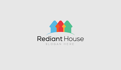 Rediant House Logo app branding design fashion flyer freelance graphic design icon illustration logo logo design logodesign logotype paper poster