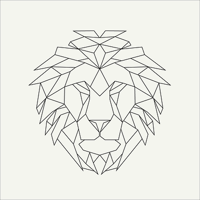 Vector Lion #2 animal design graphisme icon illustration illustrator line line art lineart lion polygone vector vector art vector illustration vectorart vectors