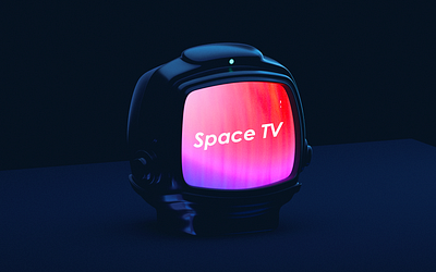 Space TV 3dicon astronaut blender3d gradient helmet icon space spaceman wantline