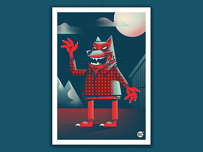 Classic Monsters - Wolf Guy! classic horror horror illustration monster scary wolf wolfman