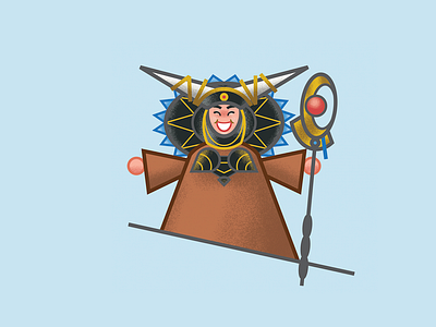 Mini Monsters - Rita Repulsa illustration monster monsters power rangers rita rita repulsa