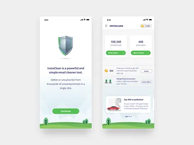 InstaClean - Clean Environment by Clean yor Mailbox carbon footprint email cleaner email productivity kaniskar productivity zero inbox