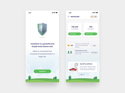 InstaClean - Clean Environment by Clean yor Mailbox carbon footprint email cleaner email productivity kaniskar productivity zero inbox