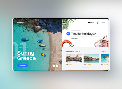 #86 Shots for Practice beach concept design holidays homepage journey minimalism ocean sea search summer travel trip ui ux vacation web website