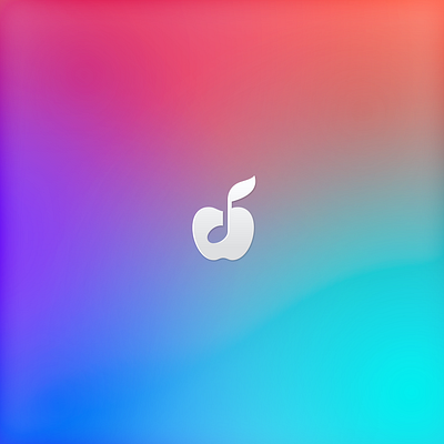 Apple Music app app design apple apple music applemusic concept creative digital fantazy icon logo logodesign logodesigner music negativespace note sign simple vector