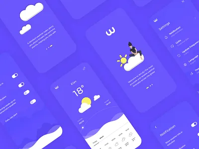 Weather App app mobile app design mobile ui ui ux weather app