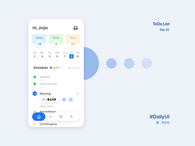 DailyUI Day42-ToDo List 100daychallenge 100days app calendar calender daily daily 100 challenge daily ui dailyui dayliui design mobile schedule scheduler todo todo app todolist ui ux