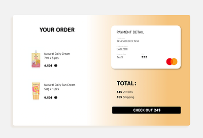 Daily UI 002 checkout page daily ui 002 kakao kakaofriends kakaotalk mastercard online shop order payment ui 002 ui002