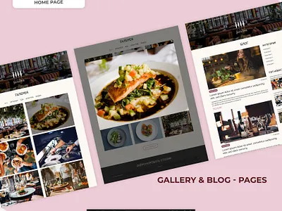 Seasons Restaurant Website adobe xd ux web